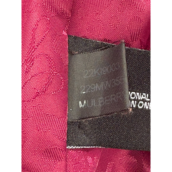 Y2K GUESS Mulberry Wool Coat Womens Preppy Peacoat Dark Fushia Jacket MED 2000s - Picture 11 of 12